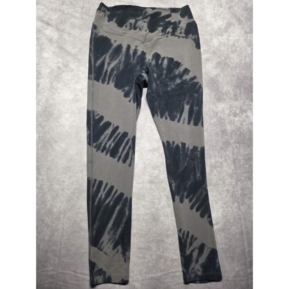 PINK Victoria's Secret Leggings Womens L Gray Cross Front Ankle Active